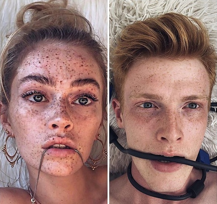 The Brother of a Popular Model Parodies Her Photos and Proves Siblings Are Always Fun