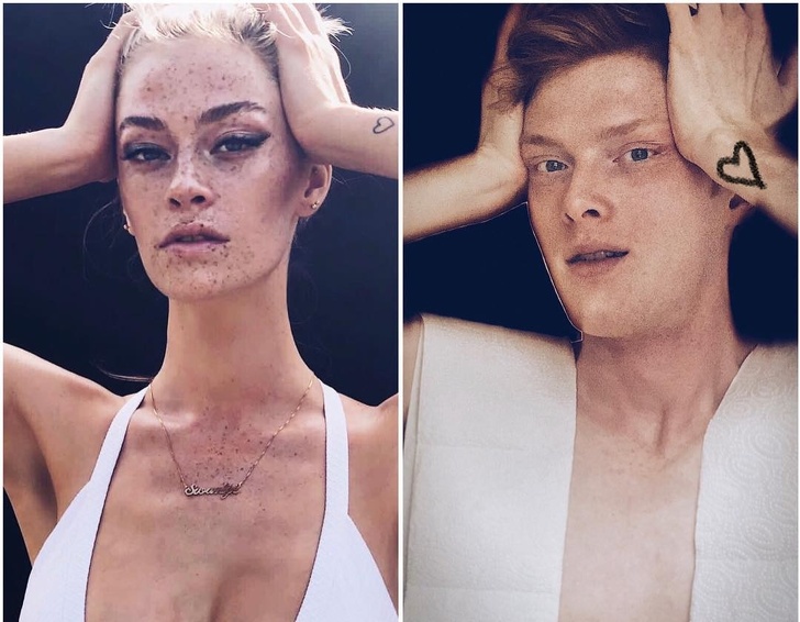 The Brother of a Popular Model Parodies Her Photos and Proves Siblings Are Always Fun