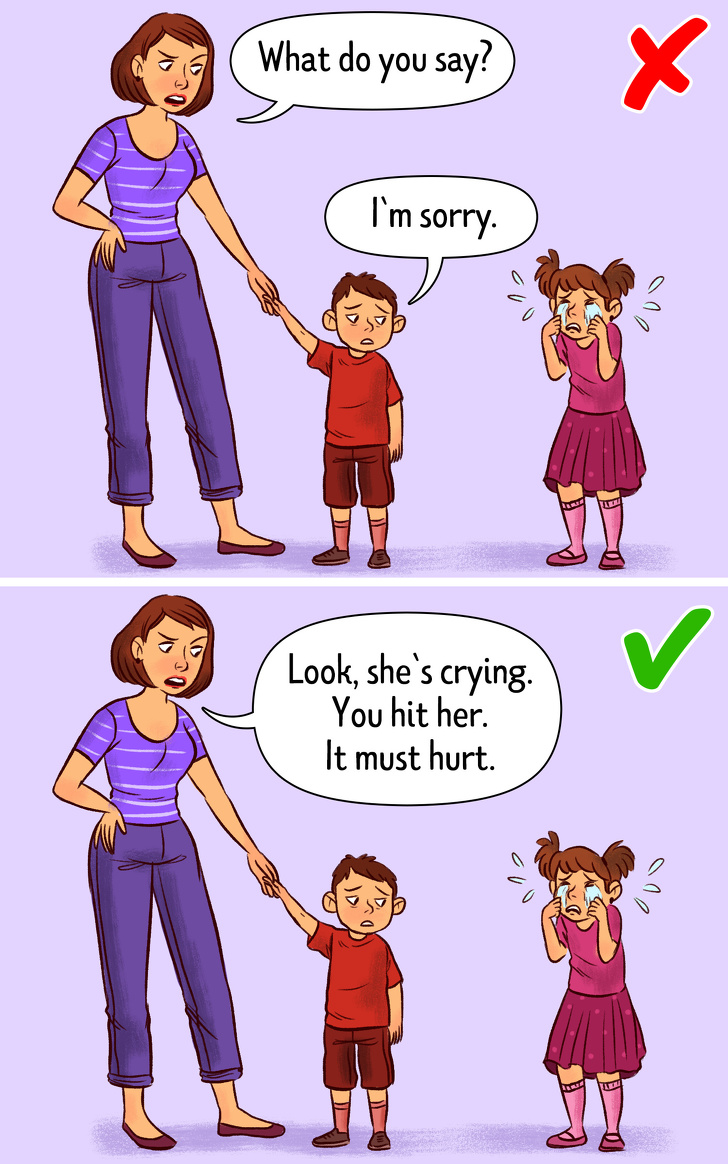 Why Asking a Little Kid to Say, “I’m Sorry” Can Be Wrong, and What They Should Say Instead