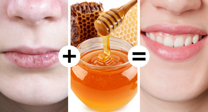 Honey to cure chapped lips