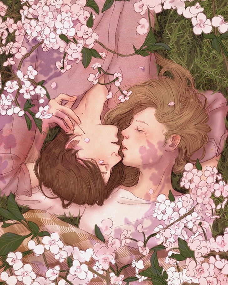 18 Illustrator Captures The Beauty Of Falling In Love
